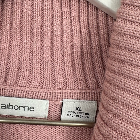 Vintage Y2K Pink Sweater Size XL Argyle Print Academia Softcore Cottagecore - Picture 4 of 6